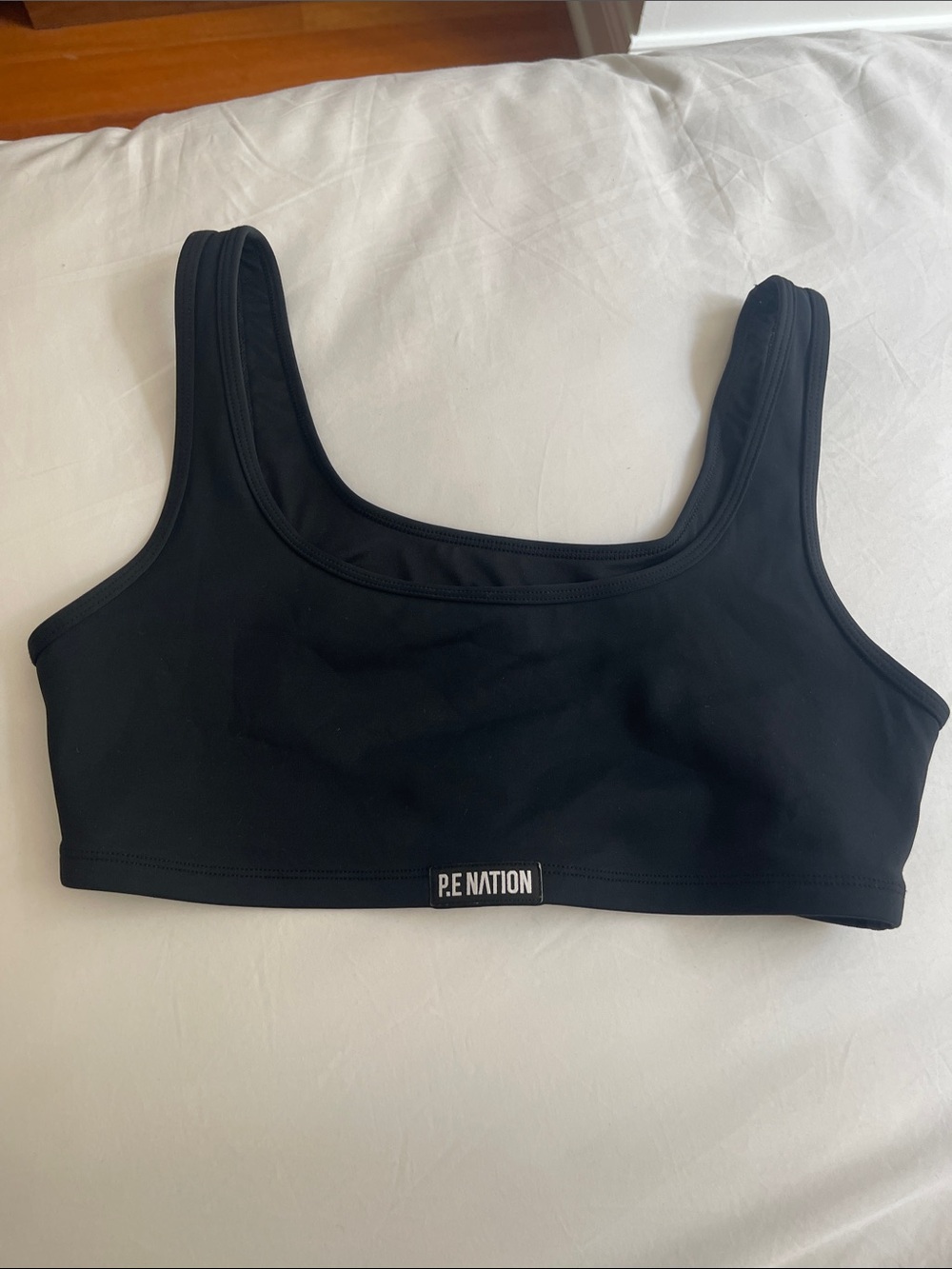 P.E Nation Black Cutout Sports Bra